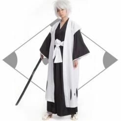 Cosplay&Ware [10]Anime Bleach Cosztkhp 13 Number White Haori Cosplay Costume From 1st To 13th Division Captain Long Sleeve Cloak