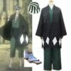 Cosplay&Ware [0]Anime Bleach Urahara Kisuke Kimono Cosplay Costume Full Set Toppantcoatsocksclogshat