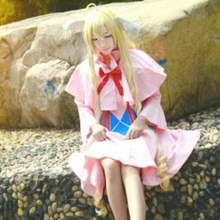 Cosplay&Ware [2]Anime Fairy Tail Cosplay Mavis Vermilion Cos Halloween Party Lovely Lolita Style Dress Menampwomen Costume
