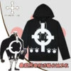 Cosplay&Ware [11]Anime One Piece Bartholemew Kuma Hoodie Cosplay Costume Long Sleeve Hooded Black T-shirt Sweatshirt Daily Pullover