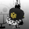 Cosplay&Ware [3]Anime One Piece Cosplay Hat Trafalgar Law Adjustable Cap Women Men Adult Baseball