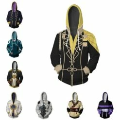 Cosplay&Ware [12]Anime Sweatshirts Hoodie Fire Emblem Cosplay Costume Roy Jacket Halloween Men Woman Top