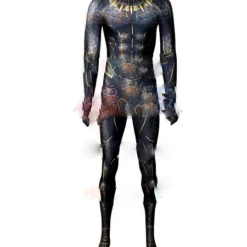 Cosplay&Ware [11]Black Panther Cosplay Costume 3d Printed Movie Erik Killmonger Bodysuit Adultkids Lycra Zentai Suit