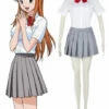 Cosplay&Ware [4]Can Be Tailored Anime Bleach Cosplay Woman Halloween Cos Inoue Orihime Japanese School Uniform Costume S-3xl