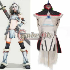 Cosplay&Ware [1]Cosplaydiy Monster Hunter White Unicorn Cosplay Costume Adult Women Halloween Anime D0515