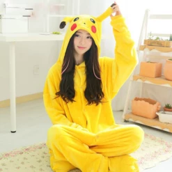 Cosplay&Ware [13]Cartoon Anime Pikachu Onesie Cosplay Costume Unisex Pajamas Animal Night Go