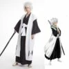 Cosplay&Ware [0]Hitsugaya Toushirou Bleach Cosplay Costume Black Men Halloween Party