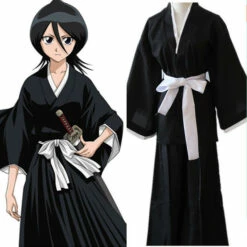 Cosplay&Ware [8]Anime Cosplay Costume Bleach Kurosaki Ichigo Robe Cloak Coat Japanese Halloween