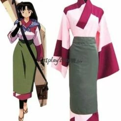 Cosplay&Ware [13]Cosplay Sango Pink Kimono Womens Costume