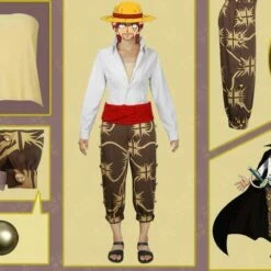Cosplay&Ware [19]Japanese Anime One Piece World Four Emperors Shanks Cosplay Costumes Suit Adult Halloween Christmas -Cosplay&Ware anime Shop Japanese Anime ONE PIECE New World Four Emperors Shanks Cosplay Costumes Suit Adult Halloween Christmas Costumes 3.jpg 640x640q80 3.jpg 3