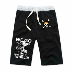 Cosplay&Ware [1]One Piece Luffy Law Short Pants Long Trousers Elastic Waist Men Women Seabeach Shorts Anime Cosplay Costume Sweatpants