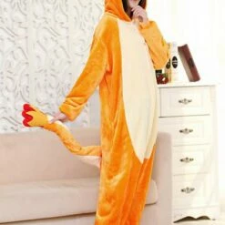 Cosplay&Ware anime Shop -Cosplay&Ware anime Shop Pajamas Pokemon Charmander Janpen Anime pokemon Unisex Adult Animal Onesies Cosplay Costume Pajamas for halloween women 1.jpg 640x640q80 1.jpg 1