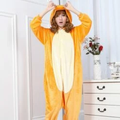 Cosplay&Ware [1]Pajamas Charmander Janpen Anime Unisex Adult Animal Onesies Cosplay Costume Halloween Women And Men