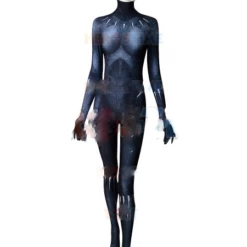 Cosplay&Ware [18]Spandex 3d Print Female Black Panther Version Superhero Costume Halloween Zentai Cosplay Bodysuit Custom Made